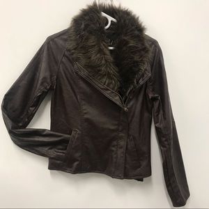 Brown Jacket Jack by BB Dakota Asymmetrical Jacket